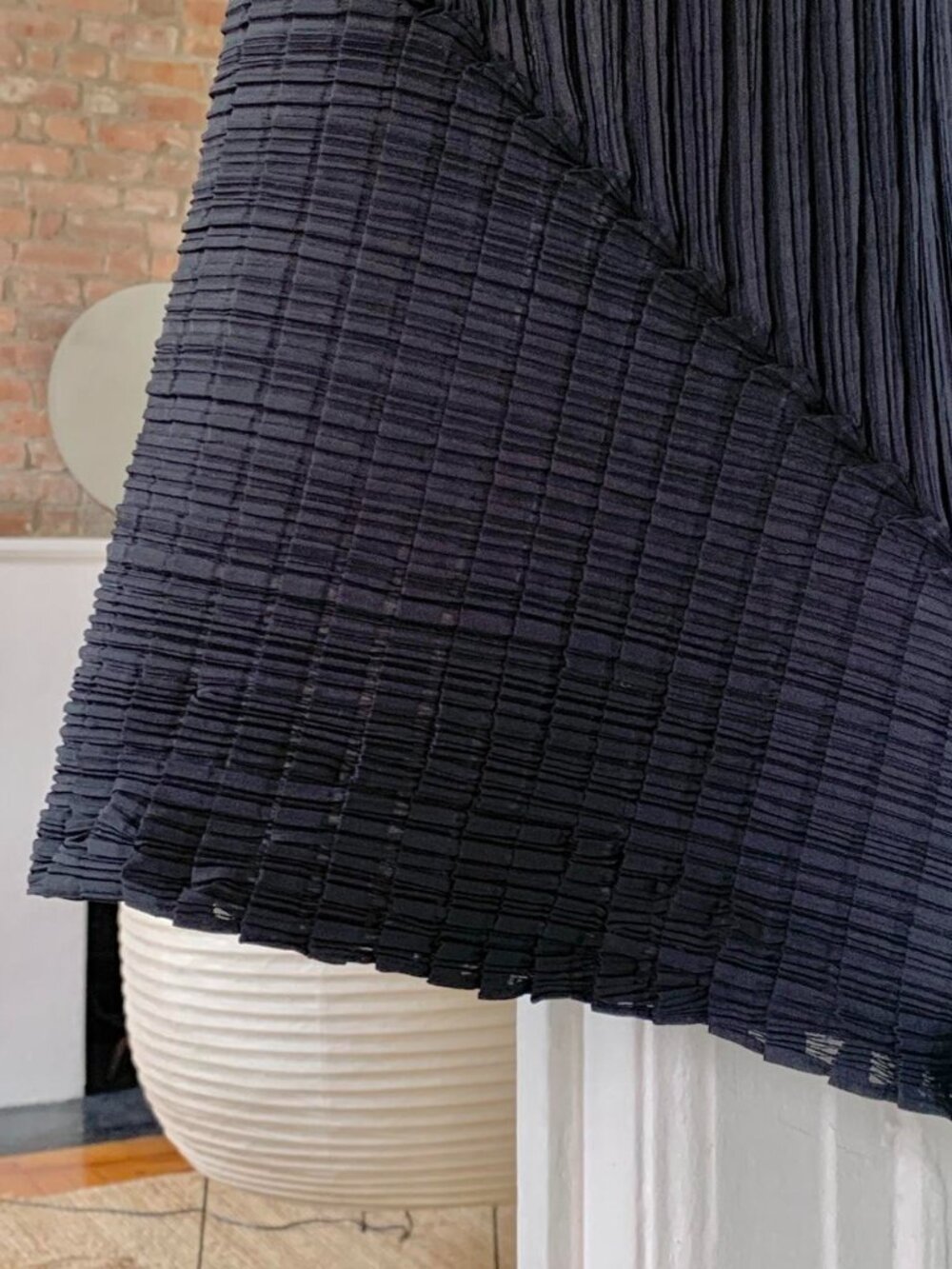 Issey Miyake Archive Stepped Pleated Tank Dress Black S - Picture 2 of 8